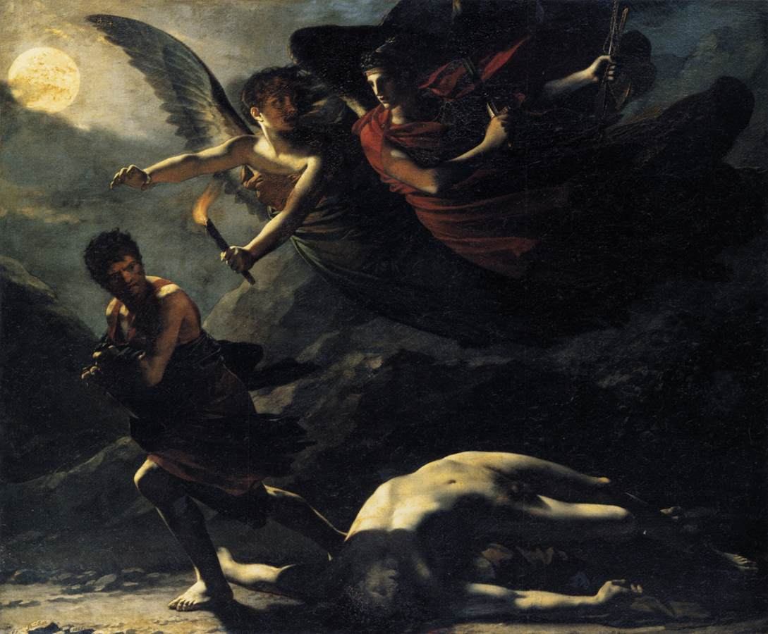 A Justiça e a Vingança Divina perseguindo o Crime, Prud'hon, 1808